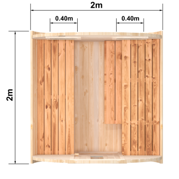 Fasssauna / Gartensauna / Banja / Round 2,0 m
